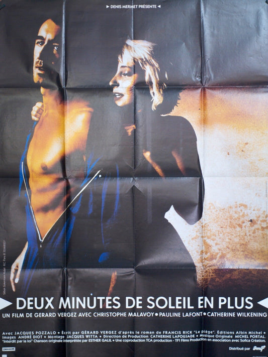 DEUX MINUTES DE SOLEIL EN PLUS ORIGINAL MOVIE POSTER 120x160 JACQUES POZZALO