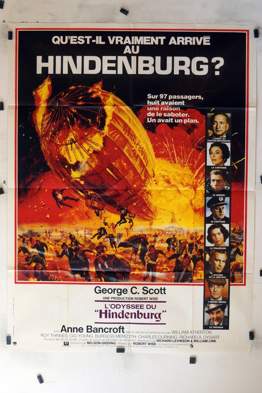 L’ODYSSÉE DU HINDENBURG GEORGE C.SCOTT (120X160), MOVIE POSTER ORIGINAL