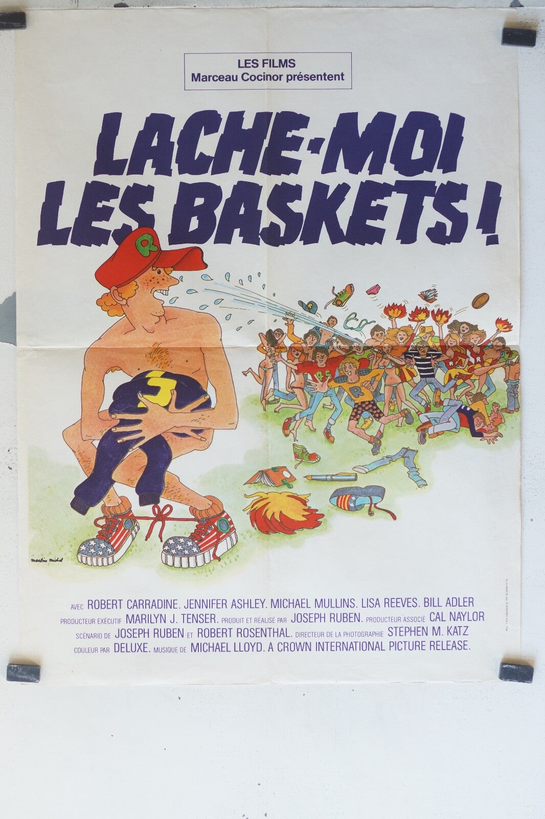 LACHE-MOI LES BASKETS ! MOVIE POSTER ORIGINAL (60X80) Robert Carradine ,