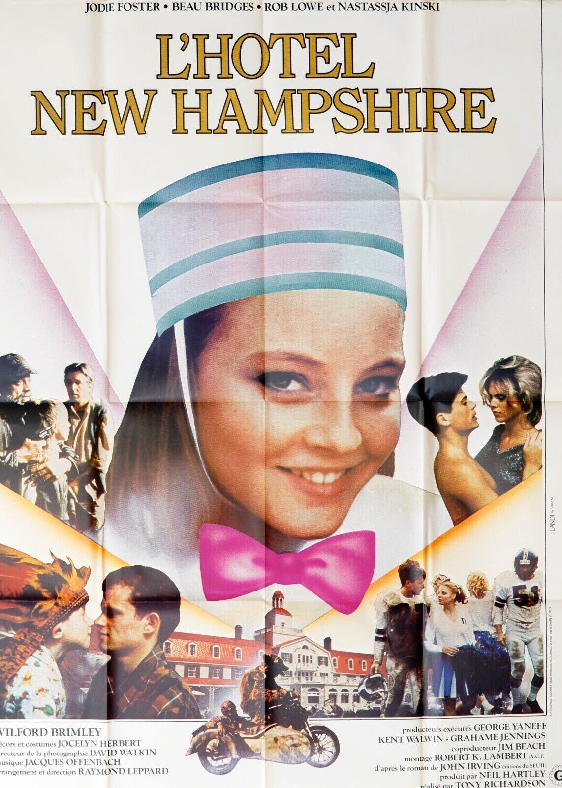 L’HOTEL NEW HAMPSHIRE MOVIE POSTER ORIGINAL 120x160 JODIE FOSTER