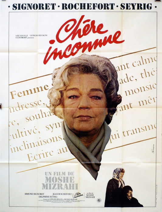 CHÈRE INCONNUE MOVIE POSTER ORIGINAL 120x160 SIGNORET