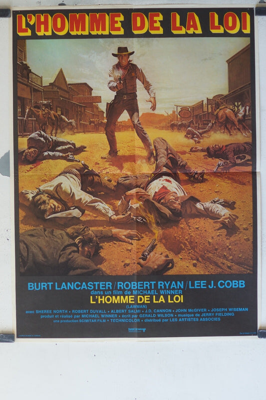 HOMME DE LA LOI (L’) MOVIE POSTER ORIGINAL (60X80) Burt Lancaster 