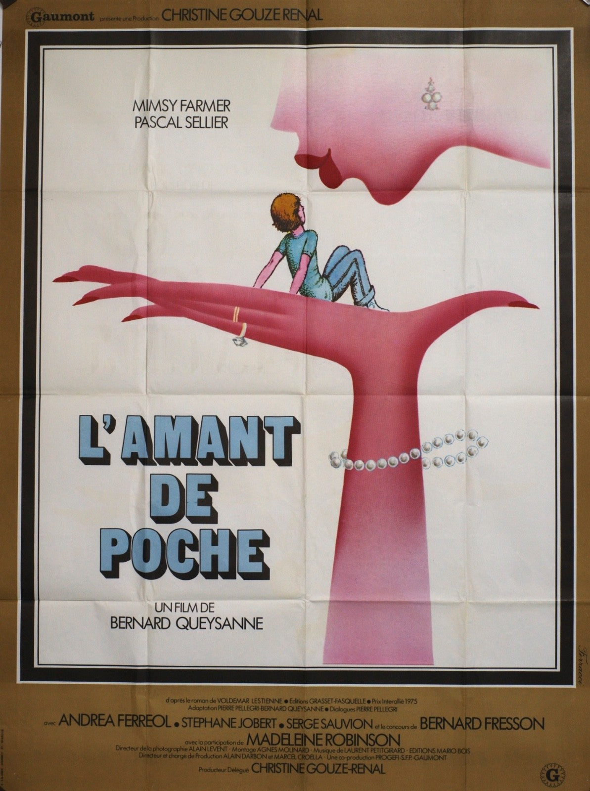 L’AMANT DE POCHE MIMSY FARMER movie poster ORIGINAL 120x160