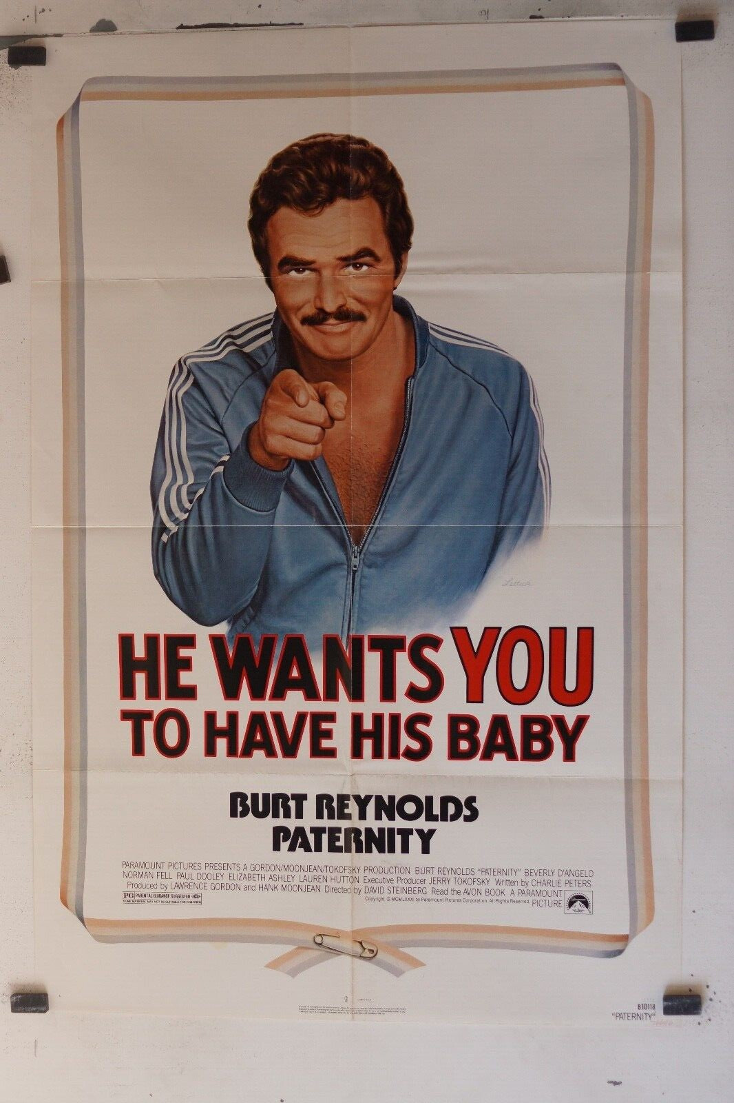 PATERNITY MOVIE ORIGINAL POSTER (69x103), BURT REYNOLDS