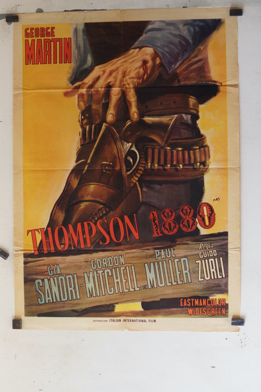 THOMPSON 1880 (1966) ORIGINAL MOVIE POSTER 70x100 GIA SANDRI, GORDON MITCHELL