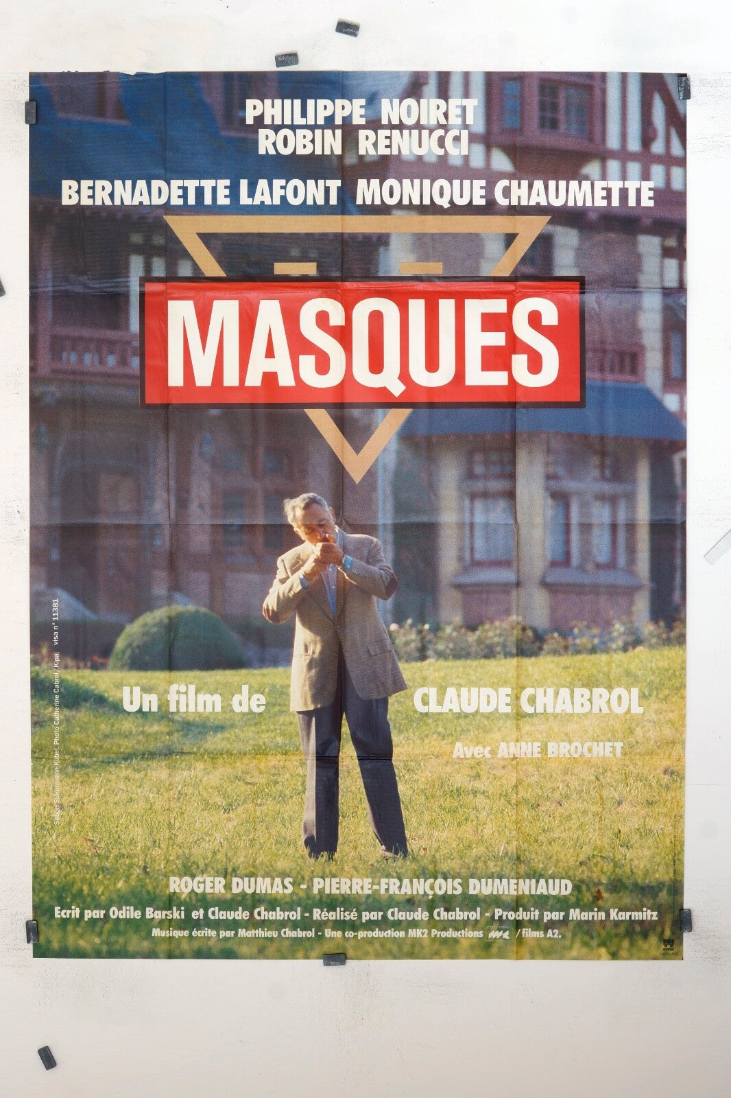 MASQUES PHILIPPE NOIRET MOVIE POSTER ORIGINAL 120x160