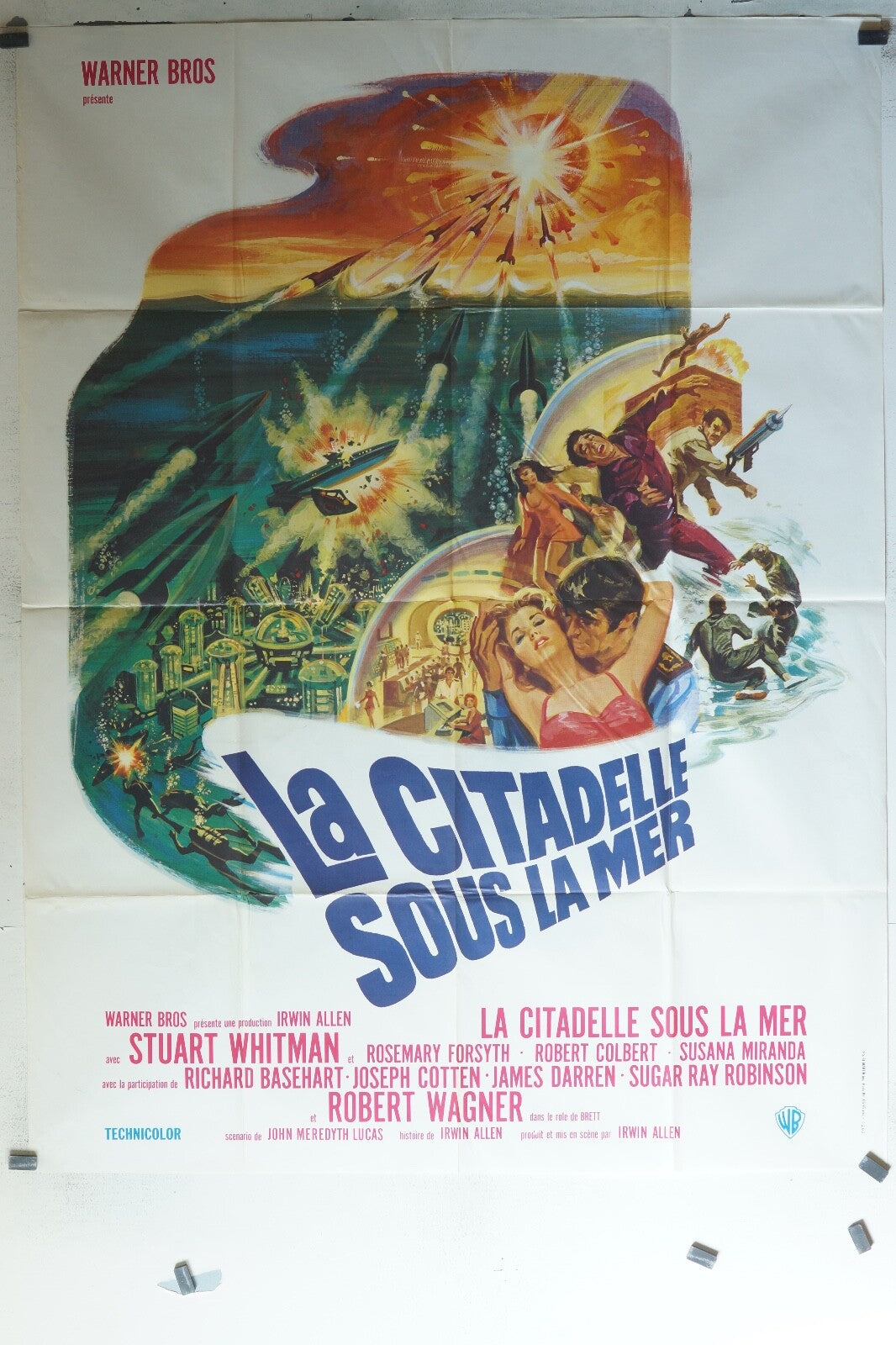 CITADELLE SOUS LA MER (LA) ORIGINAL 120x160 Stuart Whitman , Robert Wagner
