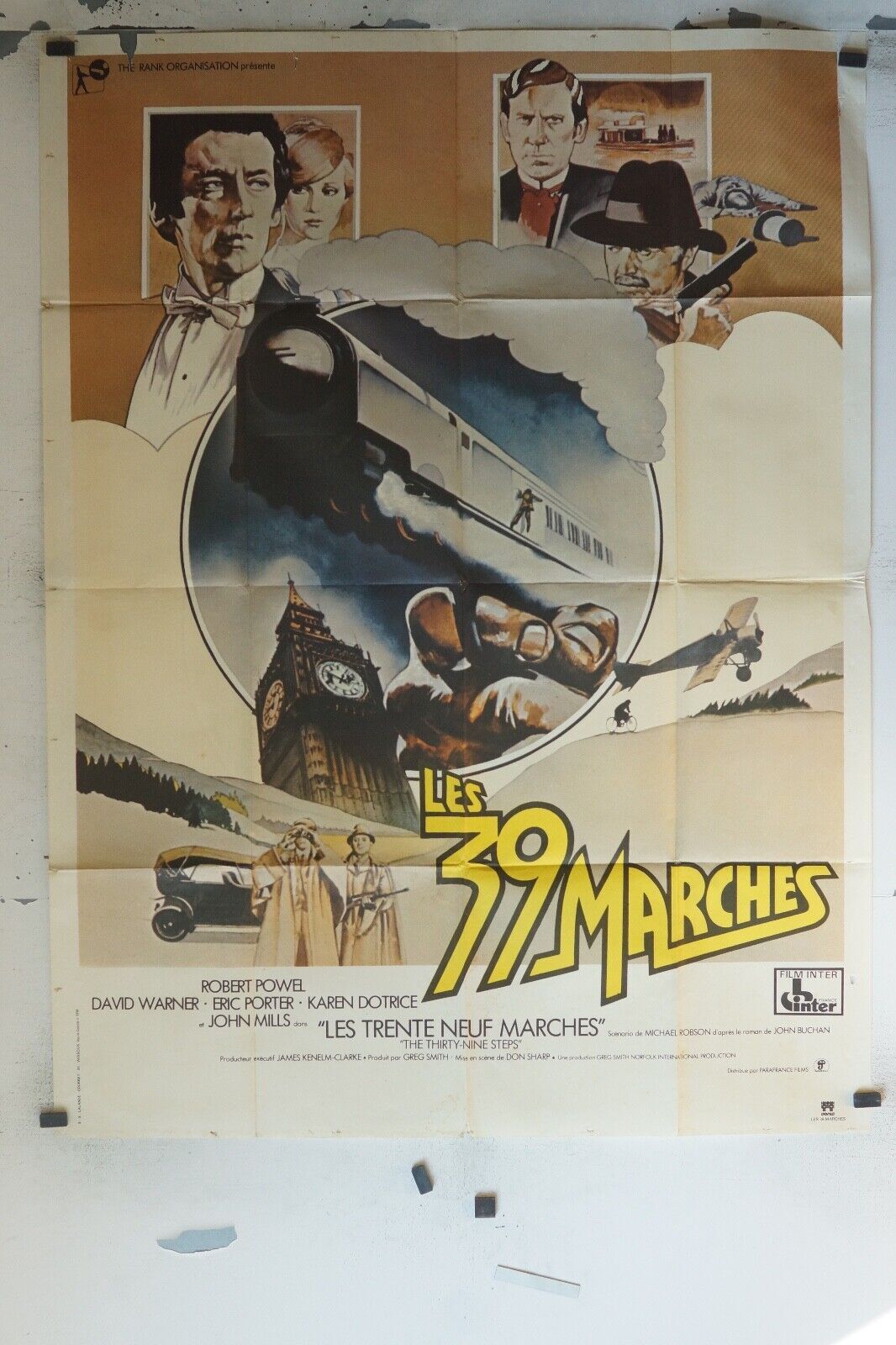39 MARCHES MOVIE POSTER ORIGINAL 120x160 ROBERT POWEL
