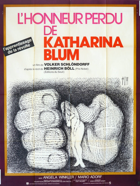 L’HONNEUR PERDU MOVIE POSTER ORIGINAL 120x160 KATHARINA BLUM
