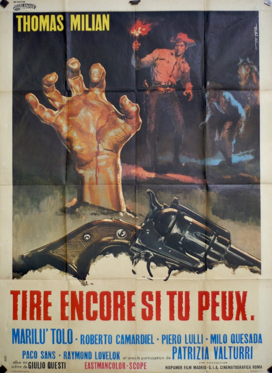 TIRE ENCORE SI TU PEUX MARILU’ TOLO MOVIE POSTER ORIGINAL 120x160