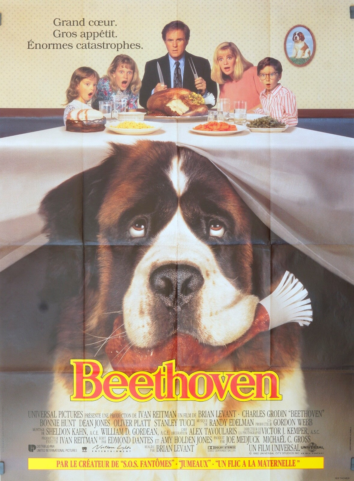 BEETHOVEN MOVIE POSTER ORIGINAL 120x160 BRIAN LEVANT