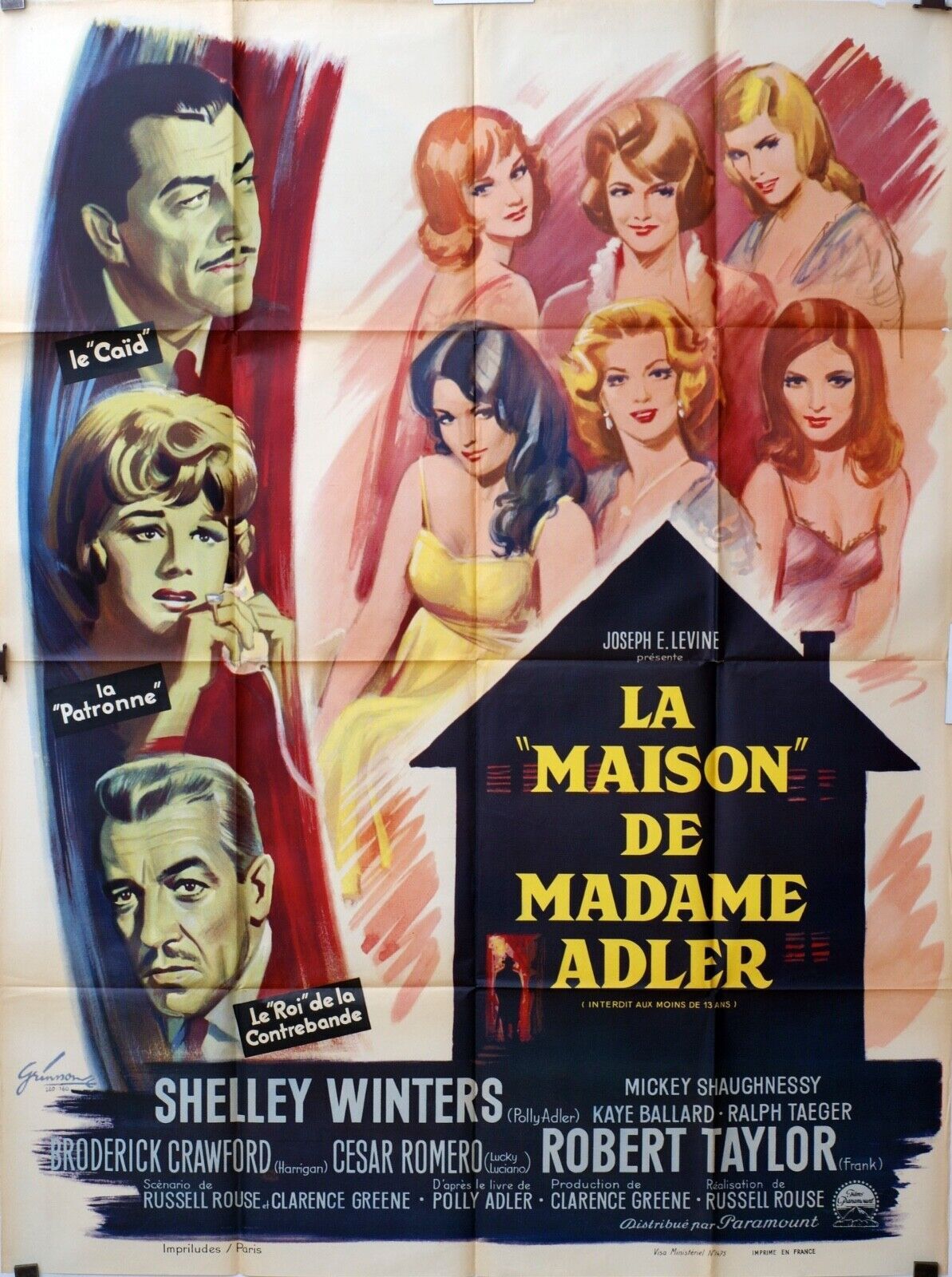 LA MAISON DE MADAME ADLER MOVIE POSTER ORIGINAL 120x160  CHRISTOPHER JONES