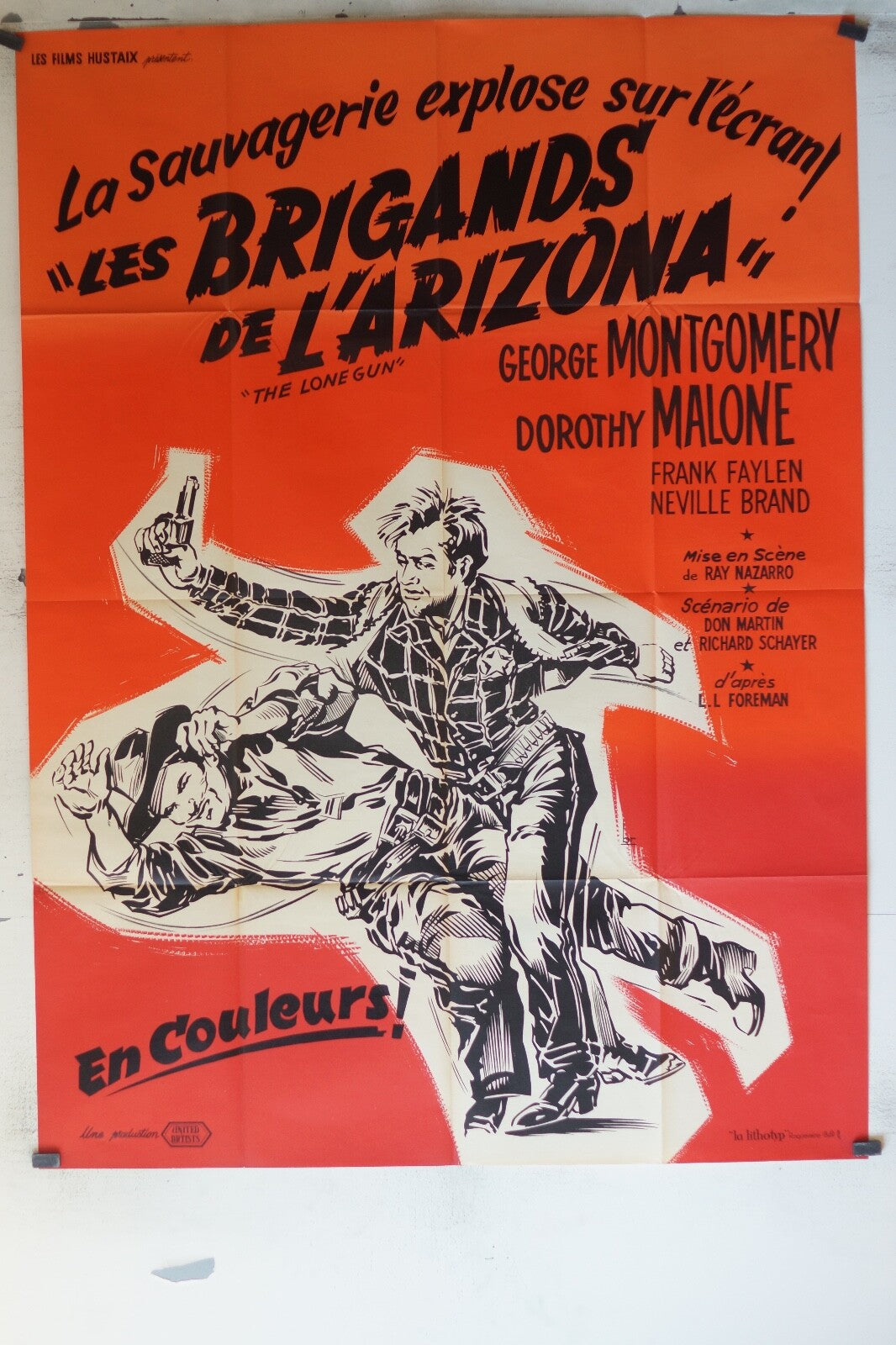 BRIGANDS DE L’ARIZONA (LES) MOVIE POSTER ORIGINAL 120x160 George Montgomery 