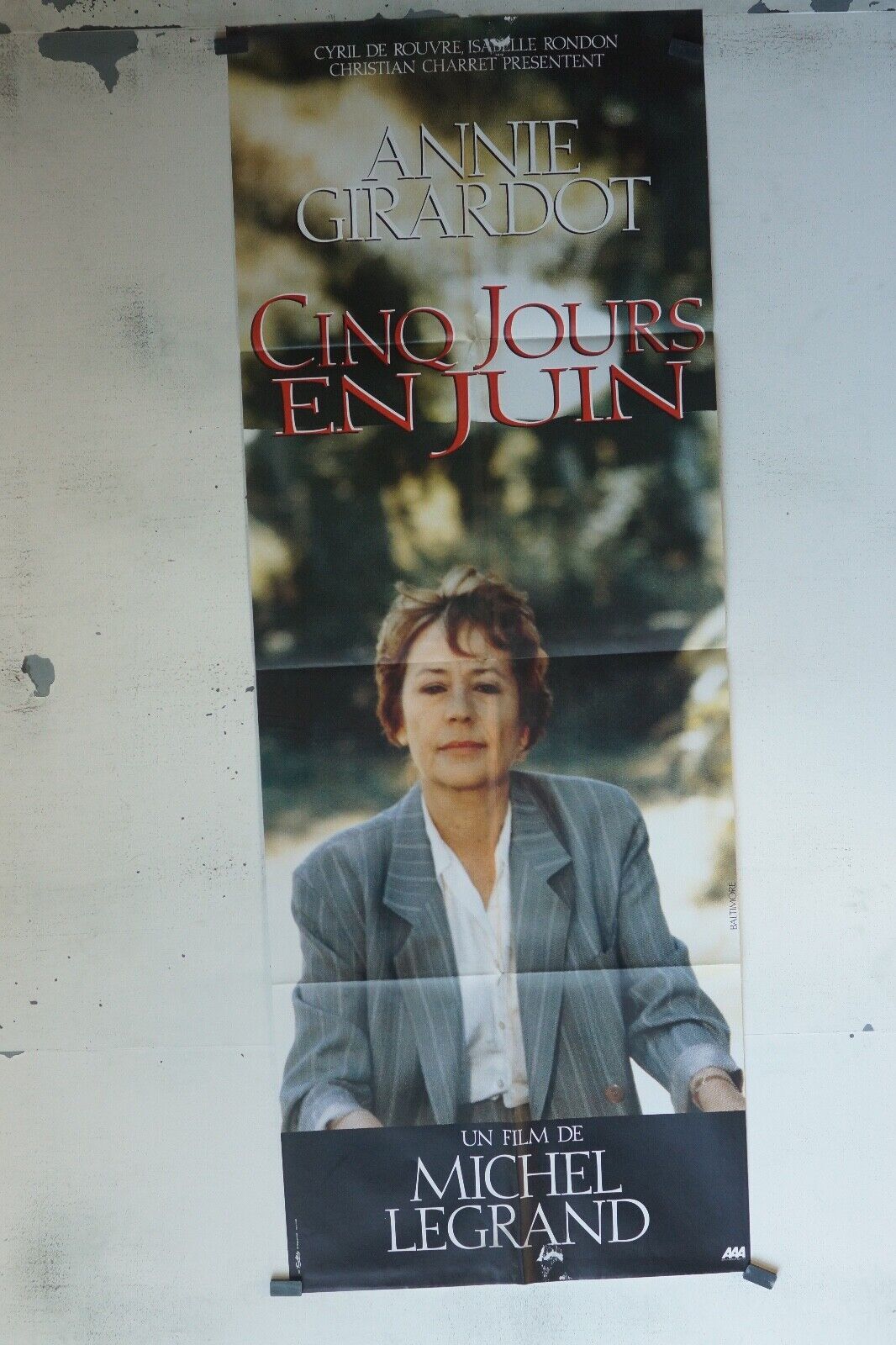 CINQ JOURS EN JUIN POSTER ORIGINAL 60x160  ANNIE GIRARDOT