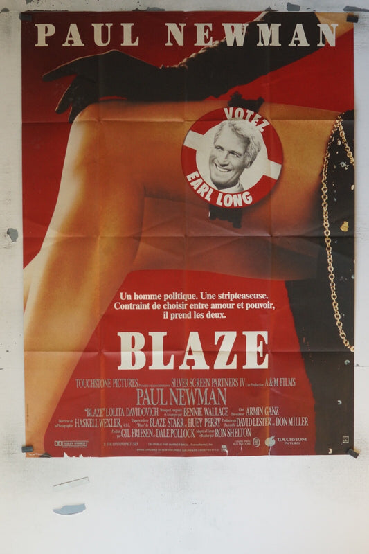 BLAZE MOVIE POSTER ORIGINAL 120x160 PAUL NEWMAN