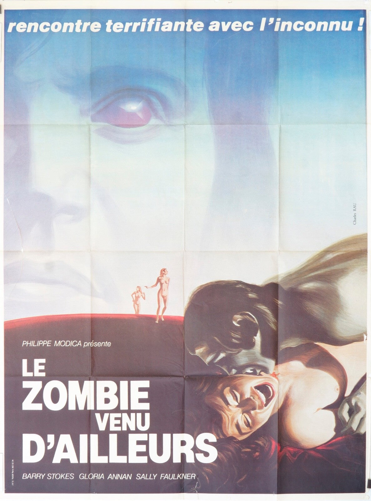LE ZOMBIE VENU D’AILLEURS MOVIE POSTER ORIGINAL (120X160) Barry Stokes