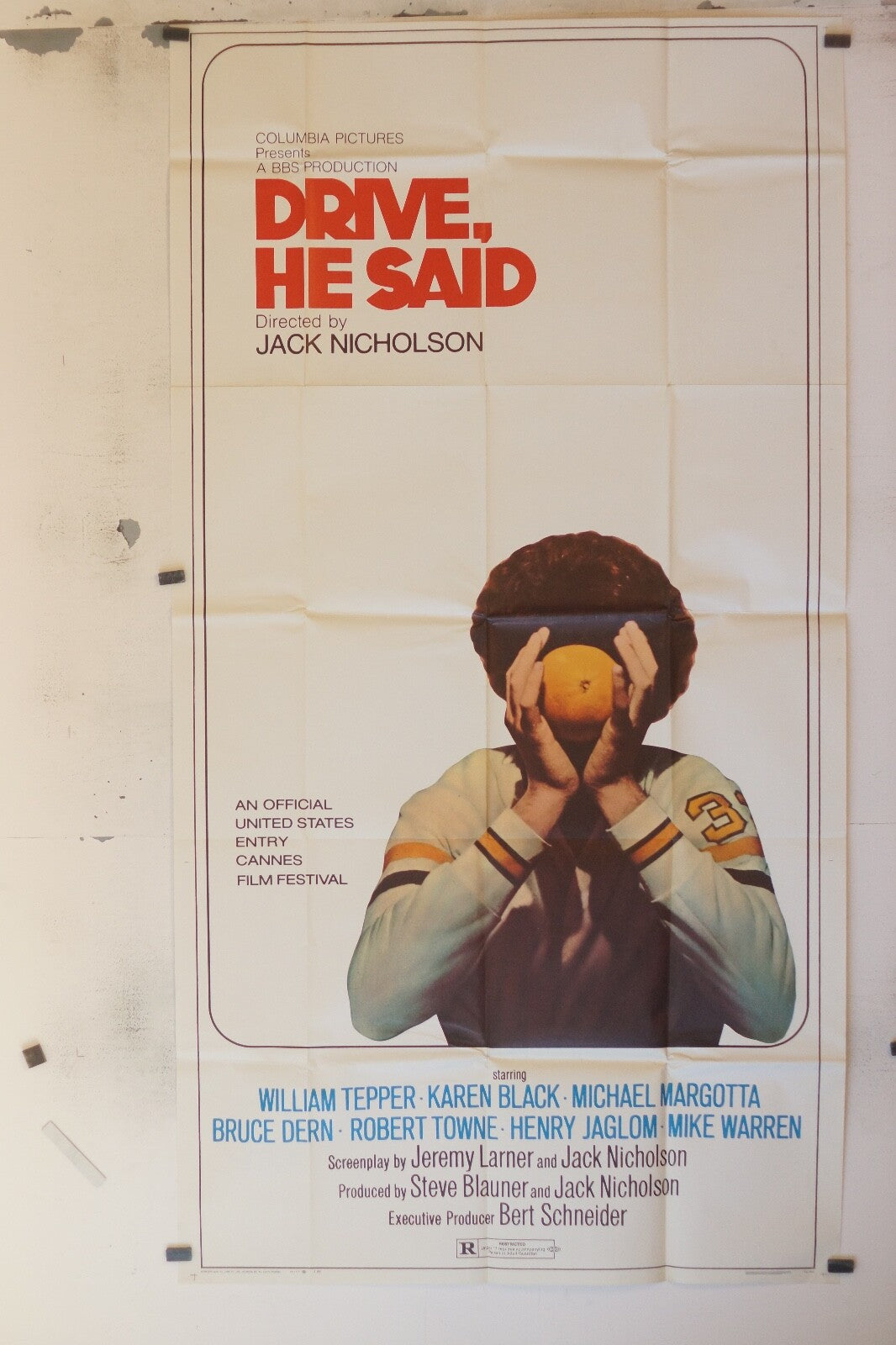 DRIVE HE SAID (70X100) ORIGINAL MOVIE POSTER JACK NICHOLSON