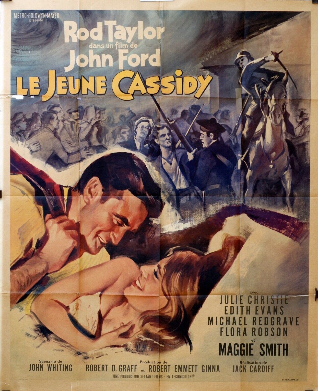 LE JEUNE CASSIDY MOVIE POSTER ORIGINAL 120x160 ROD TAYLOR