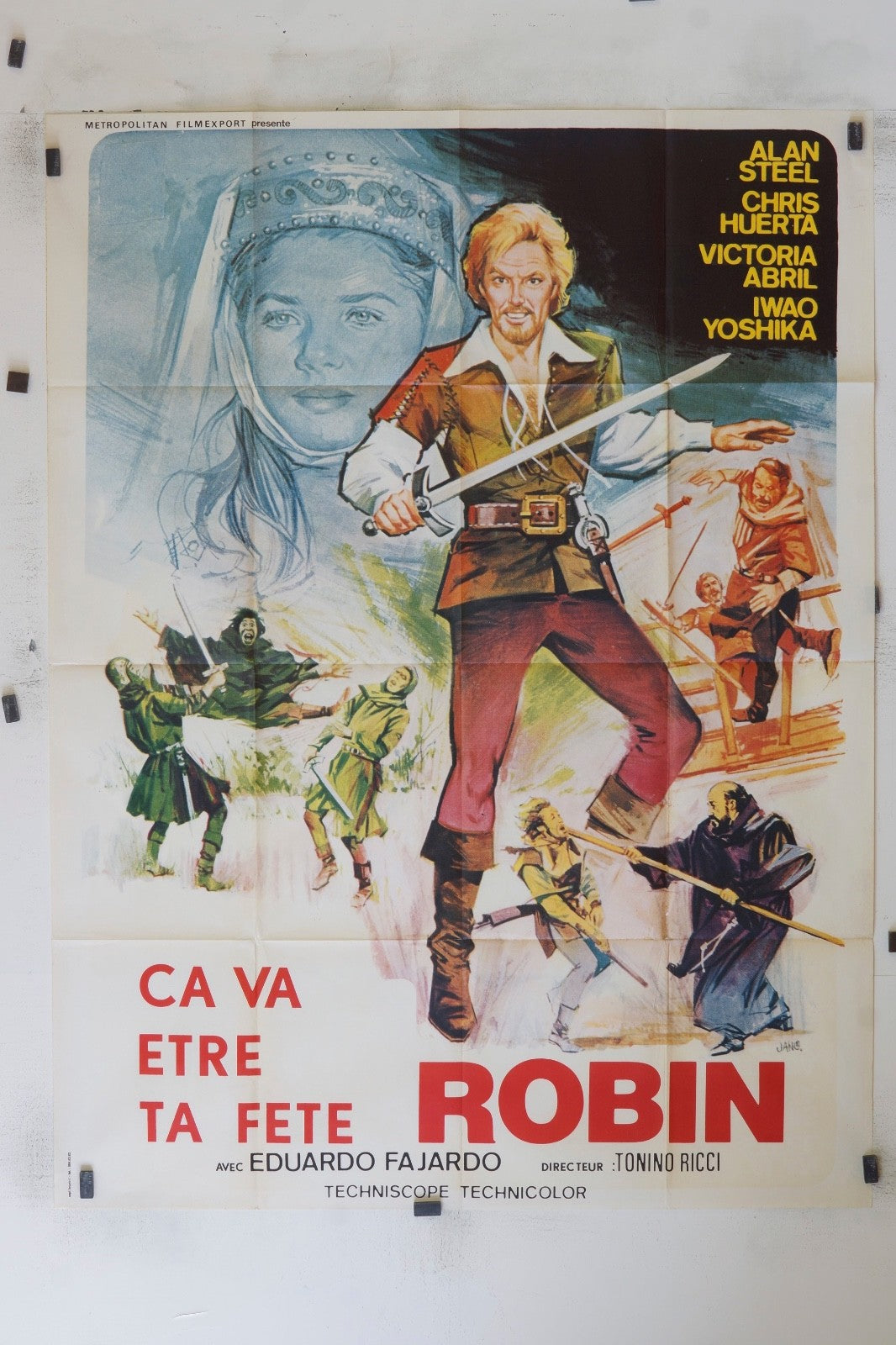 ROBIN, CA VA ÊTRE TA FÊTE ALAN STEEL MOVIE POSTER ORIGINAL (120X160)