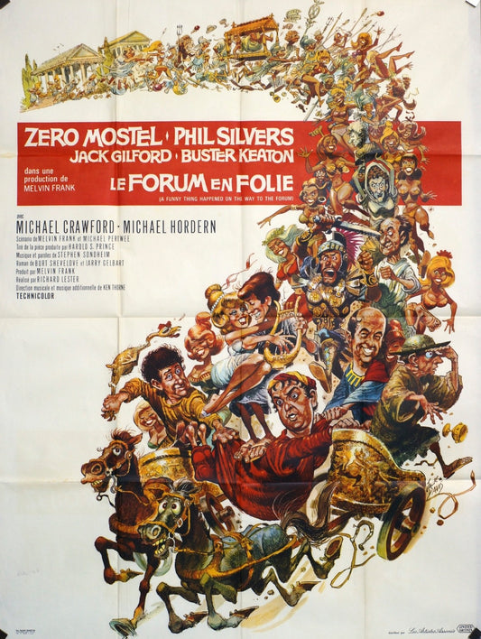 LE FORUM EN FOLIE ZERO MOSTEL MOVIE POSTER ORIGINAL 120x160