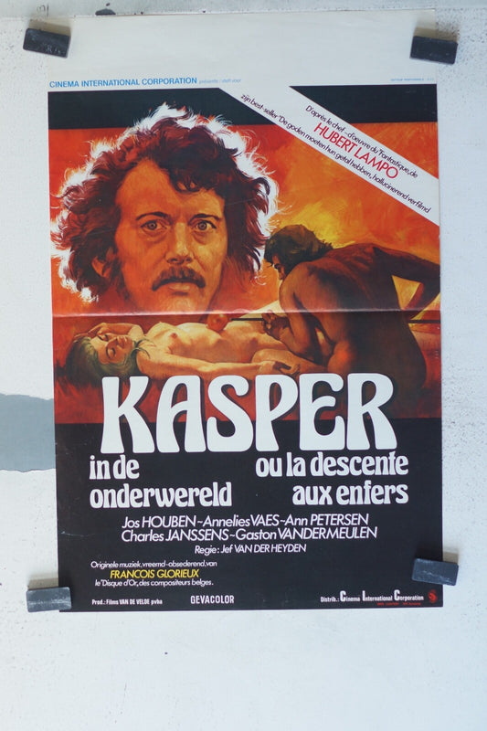 KASPER OU LA DESCENTE AUX ENFERS MOVIE POSTER ORIGINAL 36x55 Jos Houben 