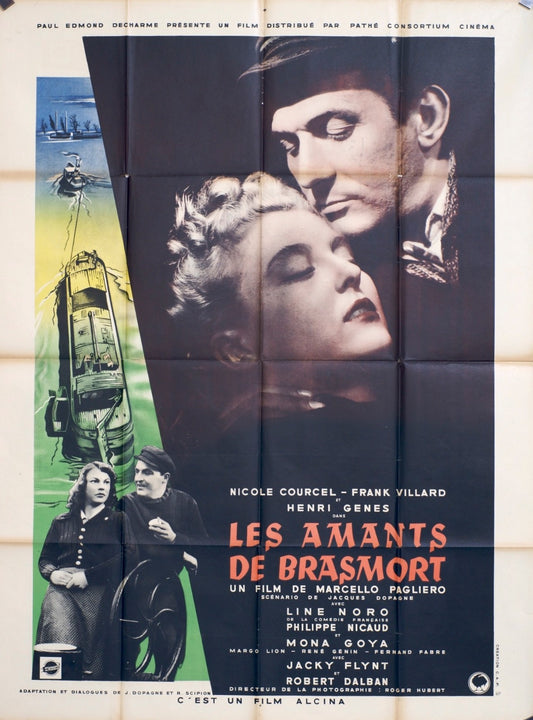LES AMANTS DE BRASMORT NICOLE COURCEL MOVIE POSTER ORIGINAL 120x160