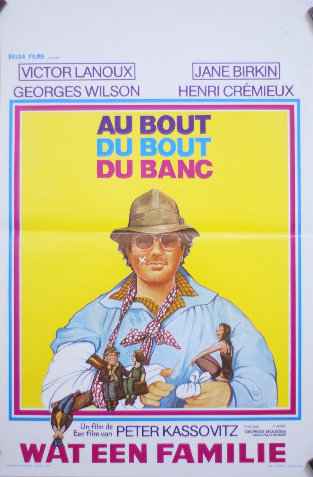 AU BOUT DU BOUT DU BANC Belgian Poster 