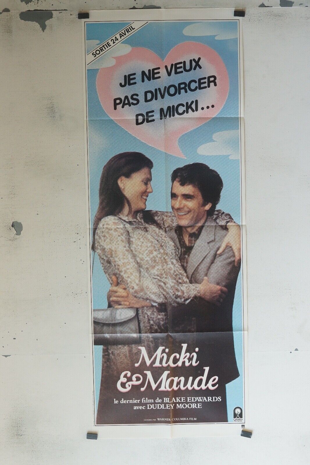 MICKI & MAUDE 60x160 ORIGINAL POSTER BLAKE EDWARDS