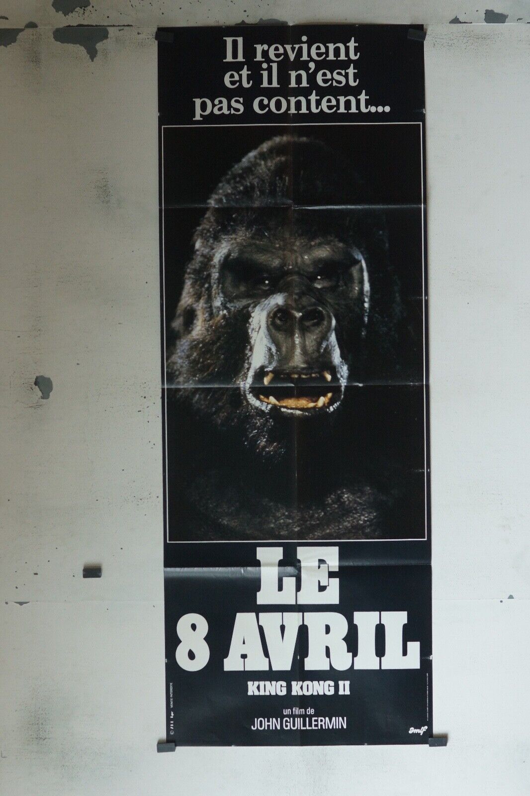 KING KONG II MOVIE POSTER ORIGINAL 60x160 JOHN GUILLERMIN