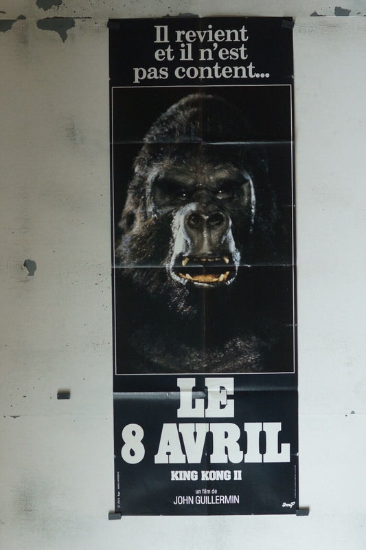 KING KONG II MOVIE POSTER ORIGINAL 60x160 JOHN GUILLERMIN