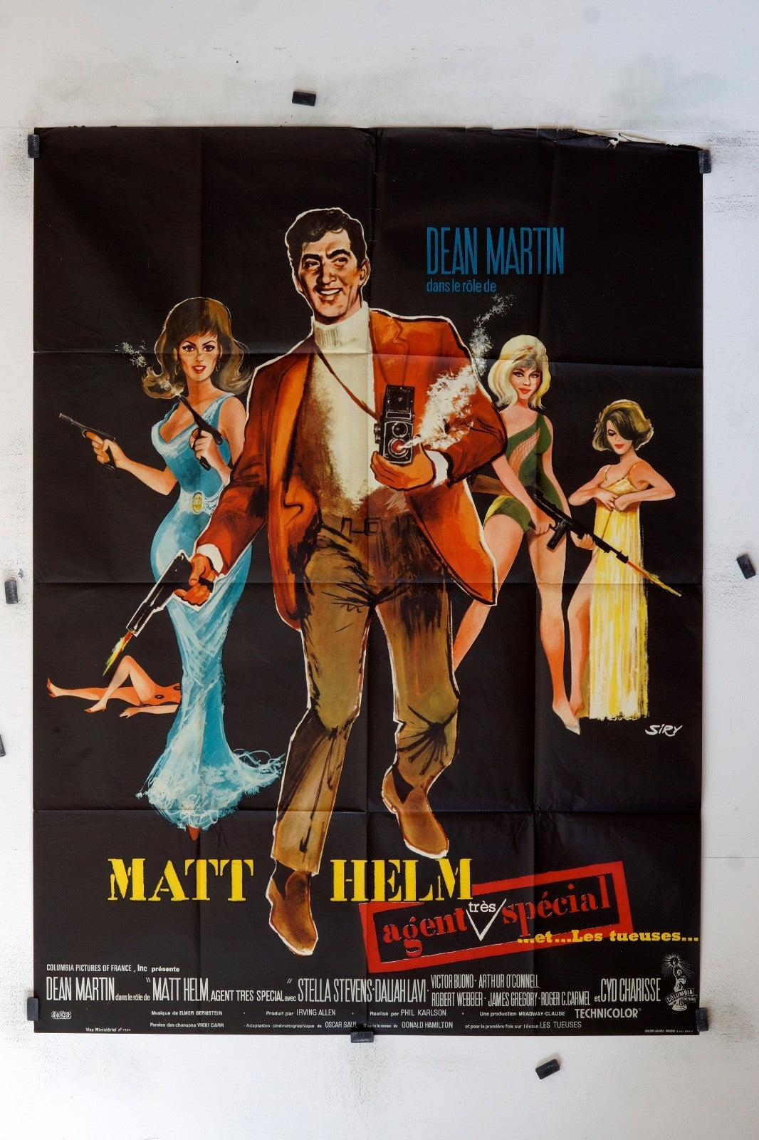 MATT HELM – AGENT SPÉCIAL DEAN MARTIN ORIGINAL MOVIE POSTER 120x160