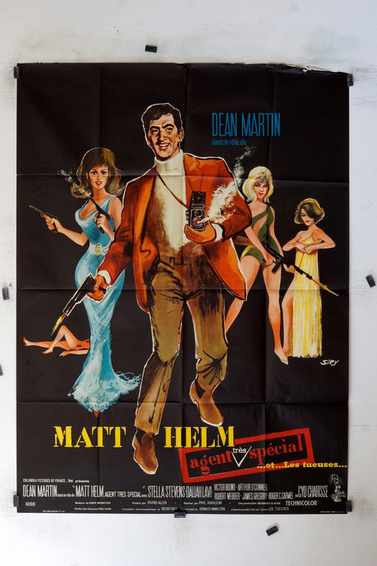 MATT HELM – AGENT SPÉCIAL DEAN MARTIN ORIGINAL MOVIE POSTER 120x160