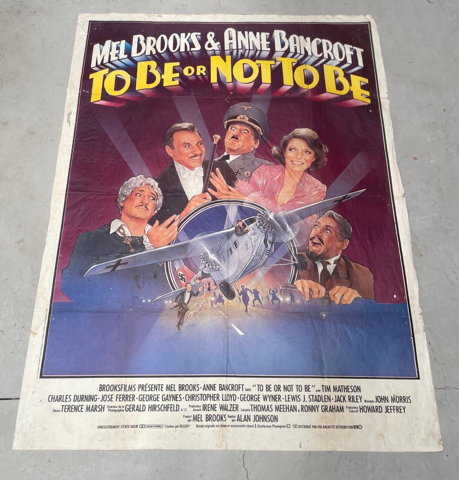 TO BE OR NOT TO BE MOVIE POSTER ORIGINAL 120x160 MEL BROOKS