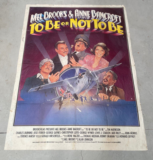 TO BE OR NOT TO BE MOVIE POSTER ORIGINAL 120x160 MEL BROOKS