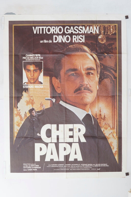 CHER PAPA ORIGINAL MOVIE POSTER 120x160 VITTORIO GASSMAN