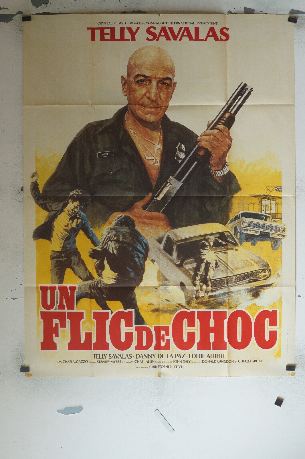 UN FLIC DE CHOC MOVIE POSTER ORIGINAL 120x160 HELENE SHAVER