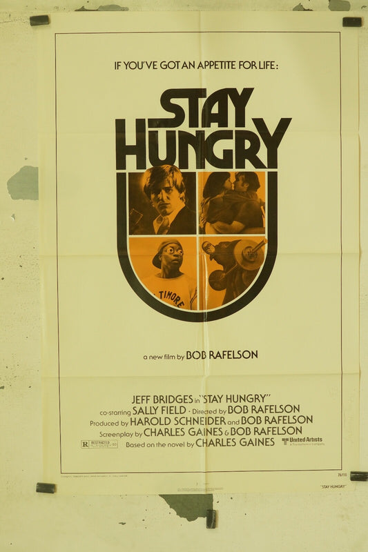 STAY HUNGRY MOVIE POSTER ORIGINAL VINTAGE (70X100) JEFF BRIDGES