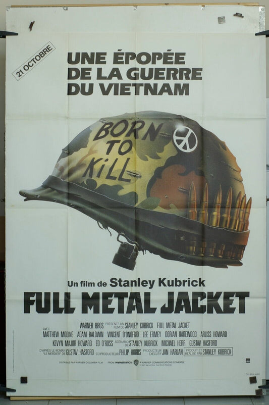 FULL METAL JACKET MOVIE POSTER ORIGINAL 120x160 STANLEY KUBRICK