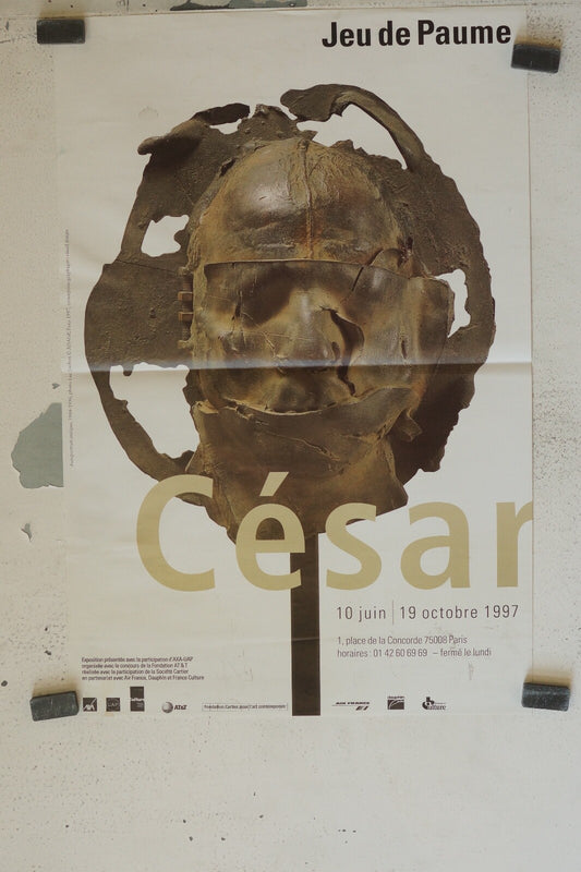 AFFICHE CÉSAR (JEU DE PAUME) ORIGINAL (40X60) EXPOSITION PLACE DE LA CONCORDE