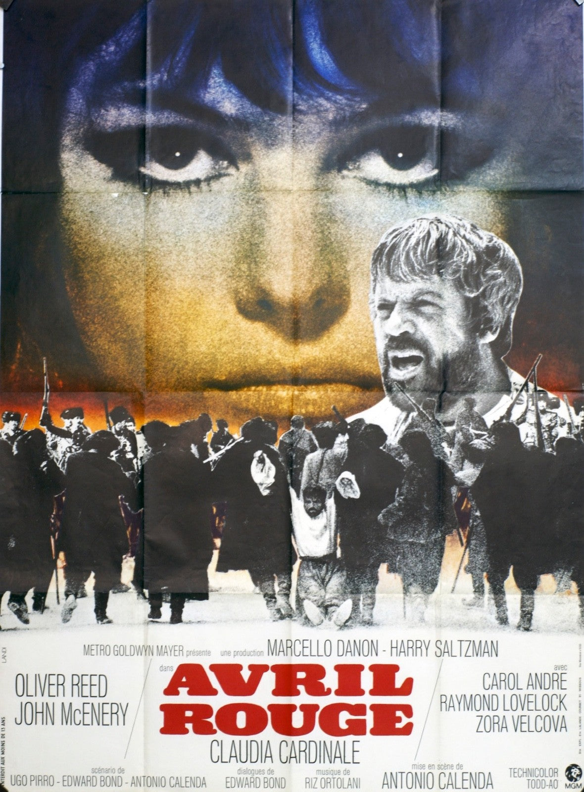 AVRIL ROUGE OLIVIER REED movie poster ORIGINAL 120x160