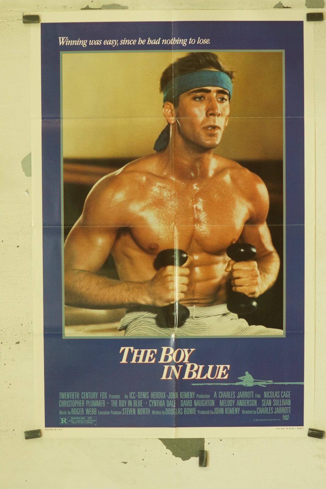 THE BOY IN BLUE MOVIE POSTER ORIGINAL VINTAGE (70X100) NICOLAS CAGE