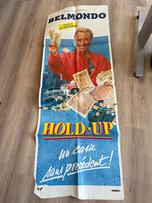 HOLD-UP (UN CASSE PRÉCÉDENT !) ORIGINAL POSTER (60X160)  BELMONDO