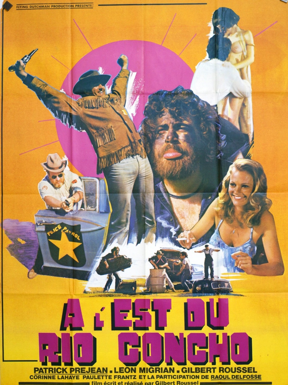 A L’EST DU RIO GONCHO PATRICK PREJEAN POSTER ORIGINAL 120x160