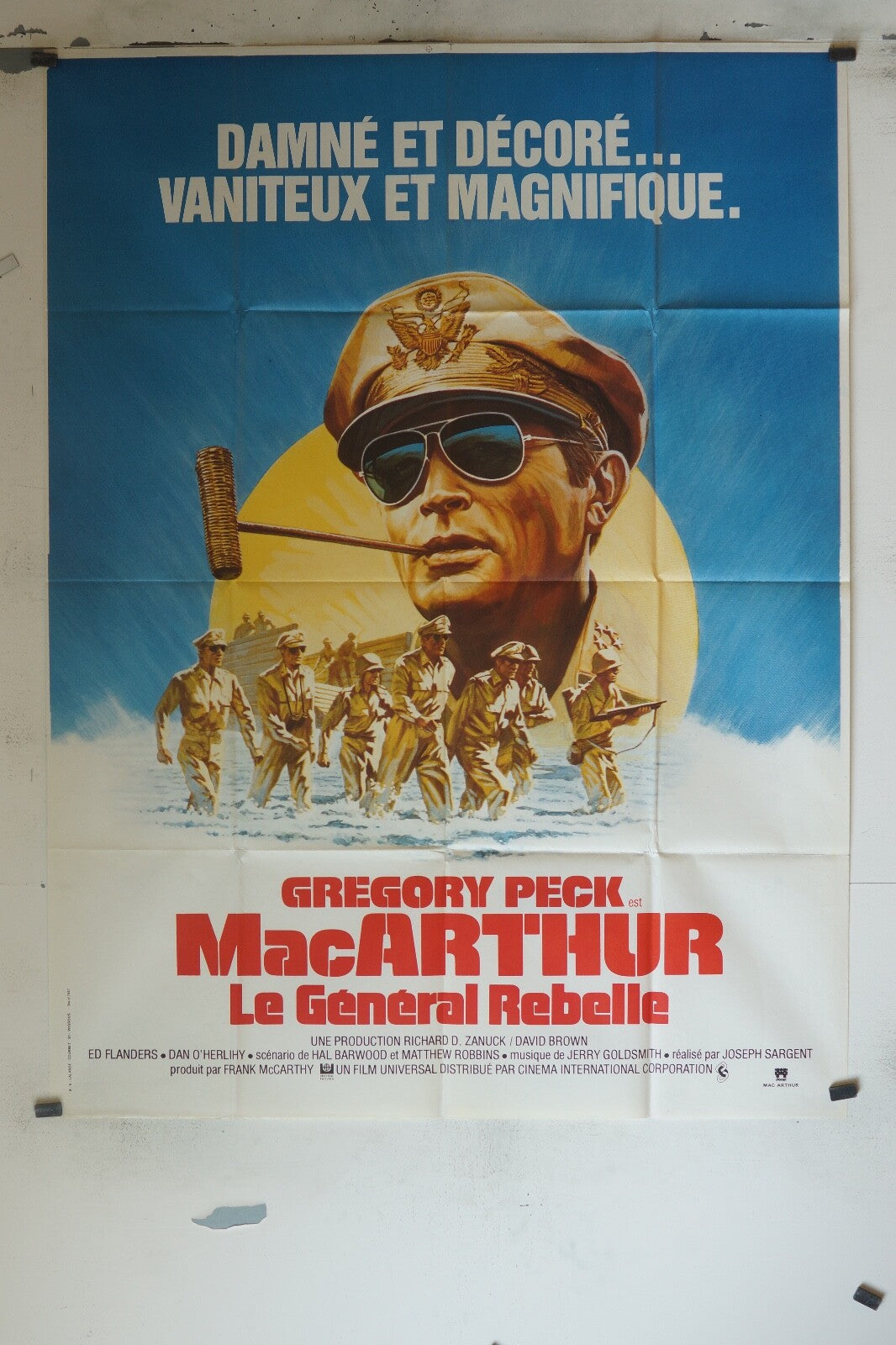 MAC ARTHUR LE GÉNÉRAL REBELLE ORIGINAL 120x160 GRÉGORY PECK