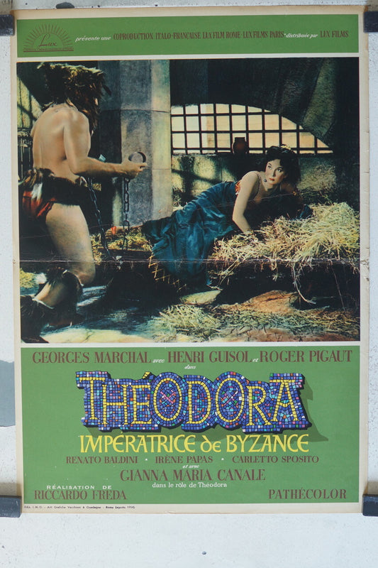 THEODORA IMPERATRICE DE BYZANCE MOVIE POSTER ORIGINAL 48x70 Gianna Maria 