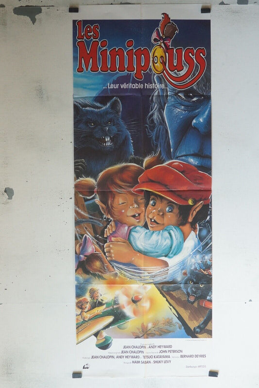 LES MINIPOUSS MOVIE POSTER ORIGINAL (60x160) JEAN CHALOPIN