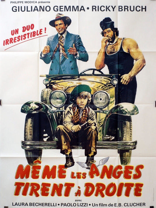 MÊME LES ANGES TIRENT À DROITE MOVIE POSTER 120x160 GIULIANO GEMMA