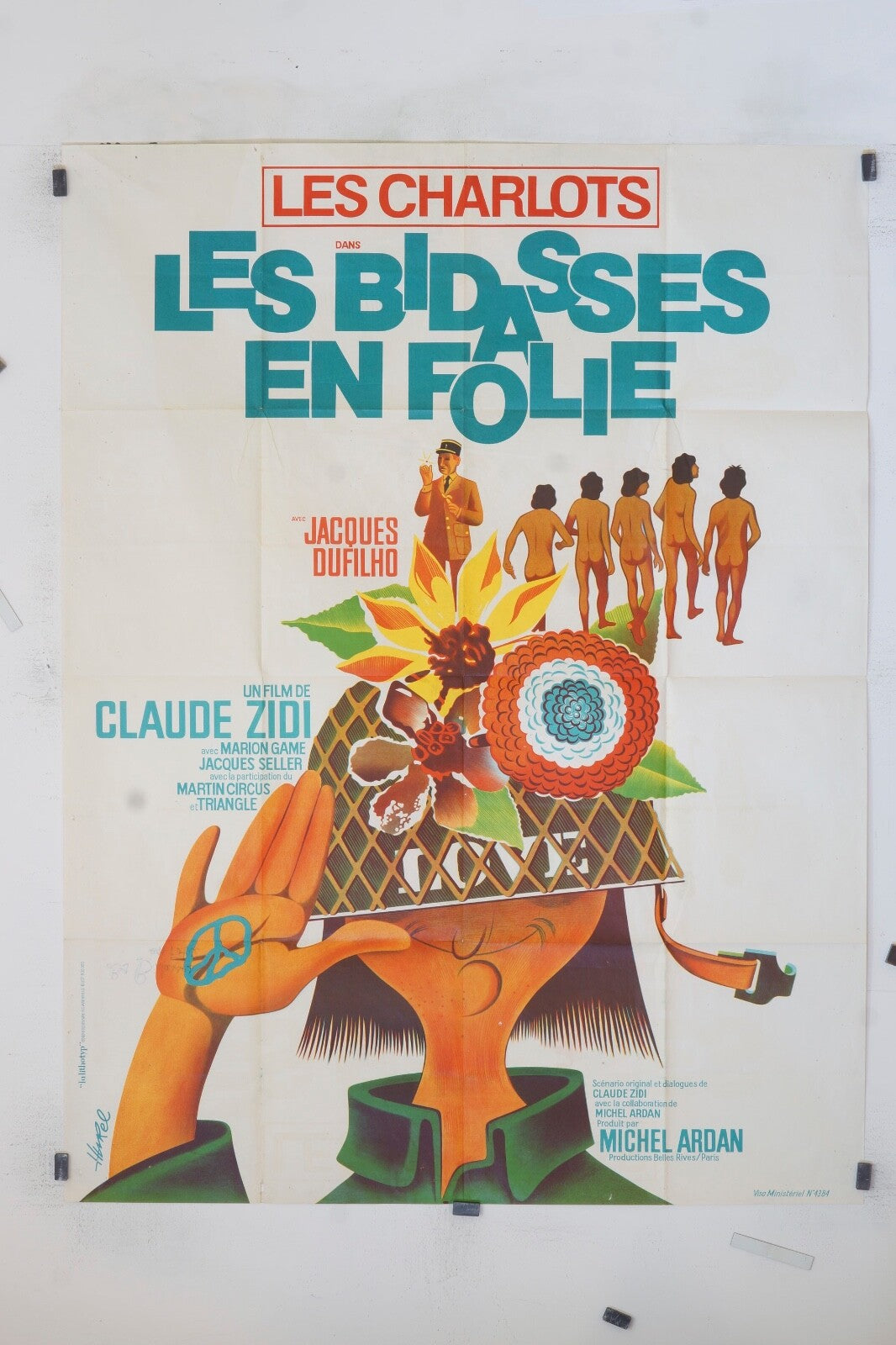 LES BIDASSES EN FOLIE LES CHARLOTS MOVIE POSTER ORIGINAL 120x160
