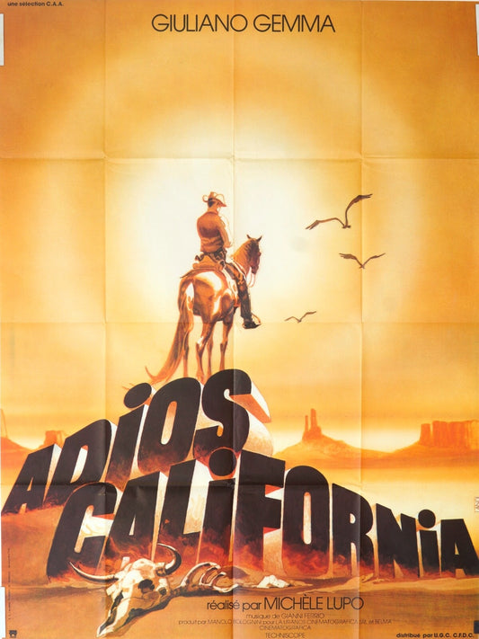 ADIOS CALIFORNIA MOVIE POSTER ORIGINAL 120x160 GIULIANO GEMMA
