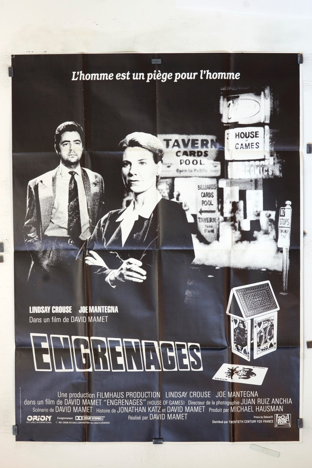 ENGRENAGES LINDSAY CROUSE ORIGINAL MOVIE POSTER 120x160